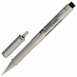 Ручка капиллярная Faber-Castell "Ecco Pigment" черная, 0,7мм