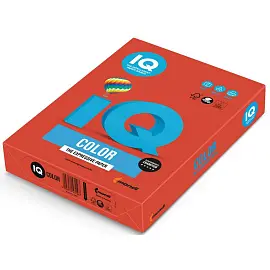 Бумага цветная для печати IQ Color красная интенсив CO44 (А4, 160 г/кв.м, 250 листов)