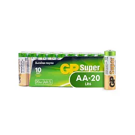 Батарейка АА пальчиковая GP (20 штук в упаковке)