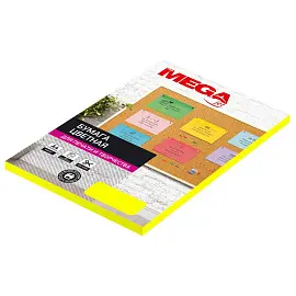Бумага цветная для печати Promega jet Neon желтая (А4, 75 г/кв.м, 100 листов)
