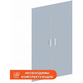 Двери Easy прозрачные стеклянные (768х4, 2 штуки)