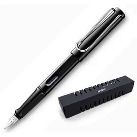 Ручка перьевая Lamy 019 Safari цвет чернил синий цвет корпуса черный (артикул производителя 4000232)