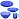 Набор столовой посуды на 6 персон Sea Brim Saphir 25 предметов стекло синий