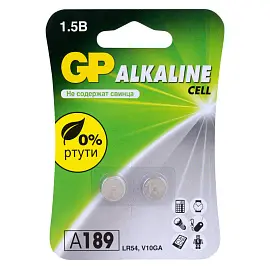 Батарейка LR54 GP Alkaline (2 штуки в упаковке)