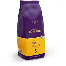 Кофе в зернах Lofbergs Brazil 100% арабика 1кг