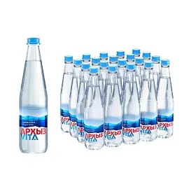 Вода минеральная Архыз Vita газированная 0.5 л (20 штук в упаковке)