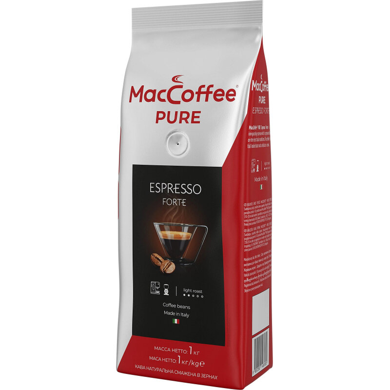 Мягкая упаковка. Кофе maccoffee 250г. Эспрессо форте кофе. Кофе maccoffee зерновой pure espresso forte 1 кг. Maccoffee pure espresso forte упаковка.