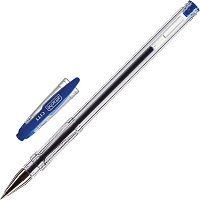 Ручка гелевая неавтоматическая Attache City синяя (толщина линии 0.5 мм)