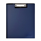 Папка-планшет с зажимом и крышкой Attache A4 пластиковая синяя Фото 1