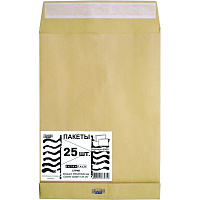 Пакет Extrapack B4 (250x353 мм) из крафт-бумаги 120 г/кв.м стрип (25 штук в упаковке)