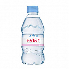 Вода минеральная Evian негазированная 0.33 л (24 штуки в упаковке)
