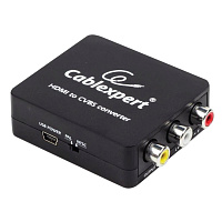 Конвертер HDMI-RCA, CABLEXPERT, F-RCA, 3xRCA (1 video, 2 audio), DSC-HDMI-CVBS-001