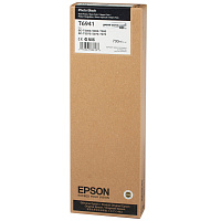 Картридж струйный для плоттера EPSON (C13T694100) Epson SC-T3000/5000 и др., черный, 700 мл, для глянцевой бумаги, оригинальный