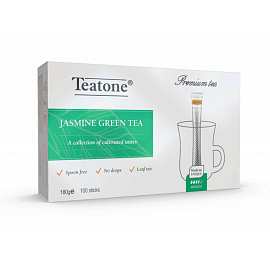 Чай Teatone зеленый с жасмином 100 стиков