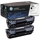 Картридж лазерный HP 12A Q2612AF черный оригинальный (двойная упаковка) Фото 0