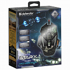 Мышь проводная игровая DEFENDER sTarx GM-390L, USB, 7 кнопок+1 колесо-кнопка, оптическая, черная, 52390 Фото 3