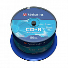 Диск CD-R Verbatim 0.7 ГБ 52x cake box 43351 (50 штук в упаковке)