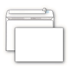 Конверт OfficePost С5 80 г/кв.м белый стрип с внутренней запечаткой (100 штук в упаковке) Фото 0