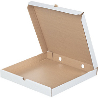 Короб картонный для пиццы 350х350х40 мм Т-23 белый (10 штук в упаковке)