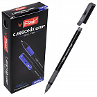 Ручка шариковая неавтоматическая Flair Carbonix Grip черная (толщина линии 0.7 мм) Фото 0