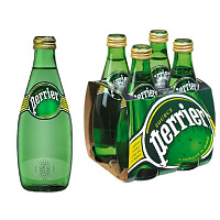 Вода минеральная Perrier газированная 0.33 л (4 штуки в упаковке)