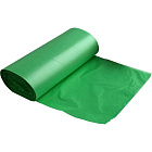 Мешки для мусора на 60 л Luscan зеленые (ПНД, 10 мкм, в рулоне 30 штук, 58х68 см) Фото 0