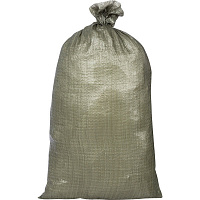 Мешок полипропиленовый второй сорт зеленый 55x105 см (100 штук в упаковке)