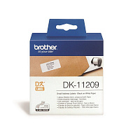 Картридж для принтера этикеток Brother DK11209 (29 мм х 62 мм, цвет ленты белый, шрифт черный)