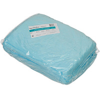 Простыня одноразовая Чистовье Стандарт нестерильная в сложении 200 x 80 см (голубая, 20 штук в упаковке)