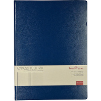 Ежедневник недатированный Bruno Visconti Megapolis искусственная кожа A4 160 листов синий (190х260 мм)