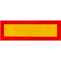Знак безопасности Длинномер (200x600 мм, световозвращающая пленка ПВХ)
