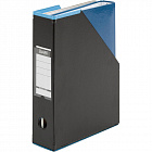 Вертикальный накопитель 70 мм Bantex Модерн картонный голубой Фото 3