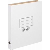 Скоросшиватель картонный Attache A4 до 300 листов белый (5 штук в упаковке)