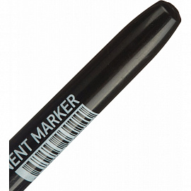 Маркер перманентный черный (толщина линии 2 мм) круглый наконечник