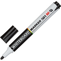 Маркер для белых досок M&G черный (толщина линии 0.7-2.3 мм) круглый наконечник