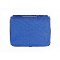 Папка-портфель тканевая Attache A4 синяя (360x20x270 мм, 1 отделение) ручка из тесьмы