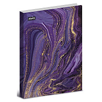 Папка с зажимом Attache Selection Fluid А4+ 0.45 мм фиолетовая с рисунком (до 120 листов)