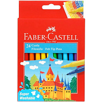 Фломастеры Faber-Castell Замок 24 цвета смываемые