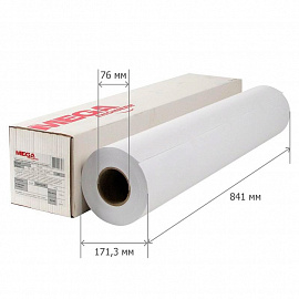 Бумага широкоформатная ProMEGA engineer (80 г/кв.м, длина 175 м, ширина 841 мм, диаметр втулки 76 мм)