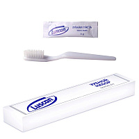 Зубной набор Luscan картон (зубная щетка, паста, 200 штук в упаковке