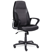 Кресло игровое Easy Chair Impreza серое/черное (искусственная кожа/сетка/ткань, пластик)