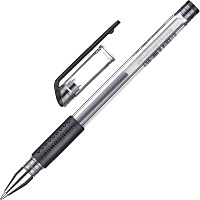 Ручка гелевая неавтоматическая Attache Gelios-010 черная (толщина линии 0.5 мм)