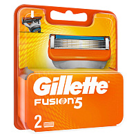 Кассеты для бритья сменные Gillette Fusion, 2шт.