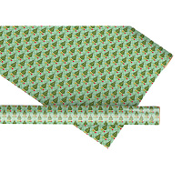 Бумага упаковочная елки на зеленом, 1 лист НГ, 15.16.02128