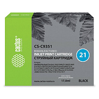 Картридж струйный CACTUS (CS-C9351) для HP Deskjet 3920/3940/officeJet4315, черный
