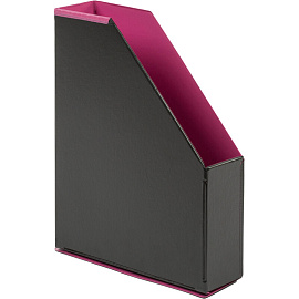 Вертикальный накопитель 70 мм Bantex Модерн картонный розовый