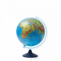 Глобус физико-политический Globen, 32см, с подсветкой от батареек на круглой подставке