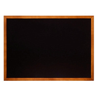Доска меловая настенная Attache Non magnetic (А2) 42x59 см черная грифельная в деревянной раме