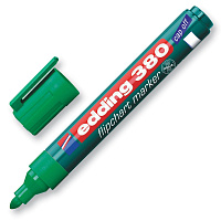 Маркер для бумаги для флипчартов Edding E-380/4 зеленый (толщина линии 2.2 мм) круглый наконечник