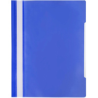 Скоросшиватель пластиковый Attache Элементари до 100 листов синий (толщина обложки 0.15/0.18 мм, 10 штук в упаковке)